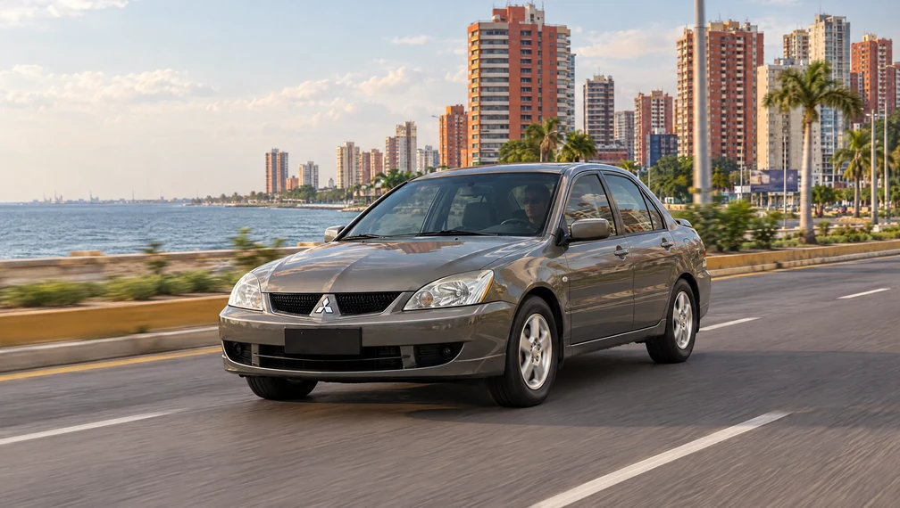 Mitsubishi Lancer, in an illustrative scene of Maracaibo